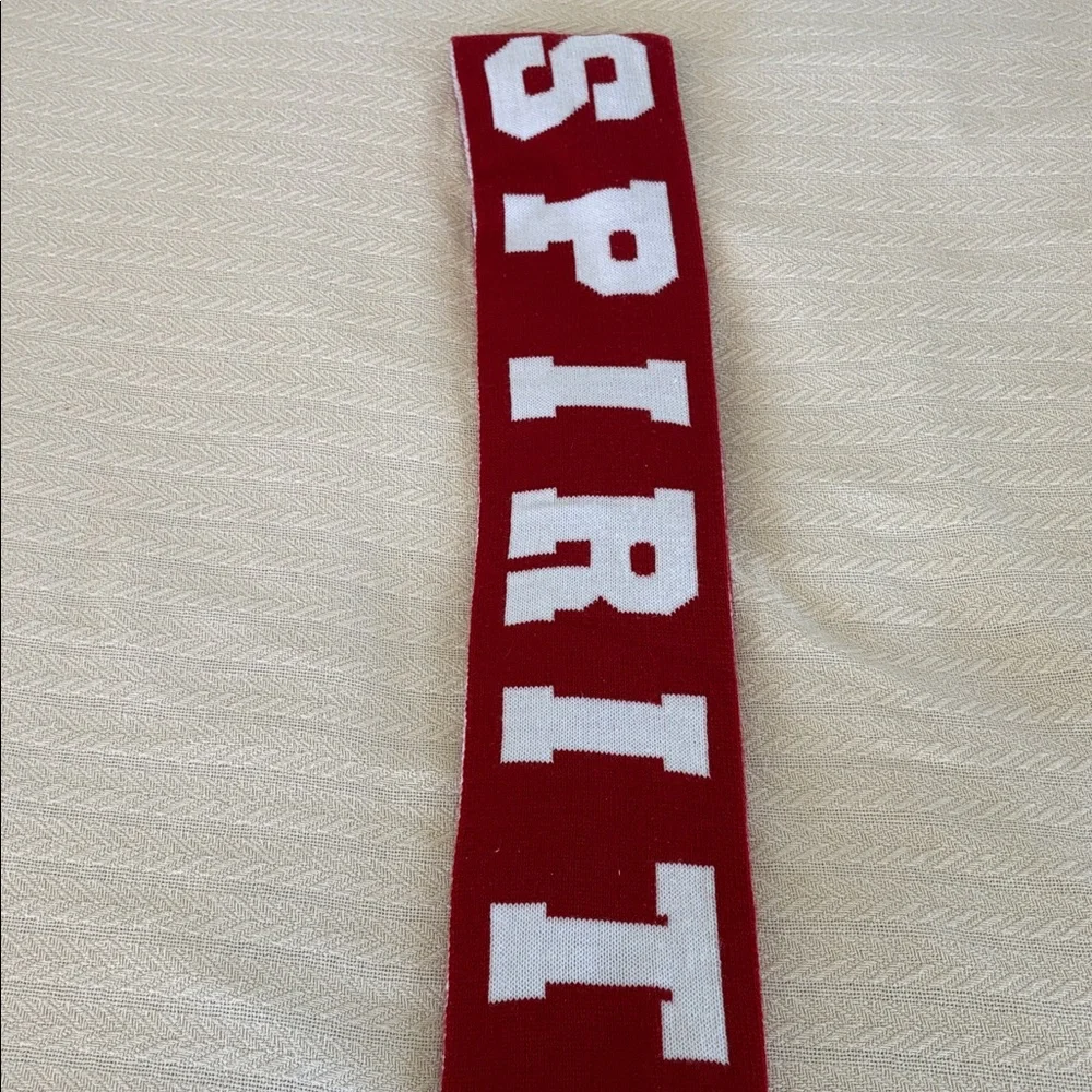 Claire’s Red and White Team Spirit Scarf 84 in. Length 6 1/2 in. Width